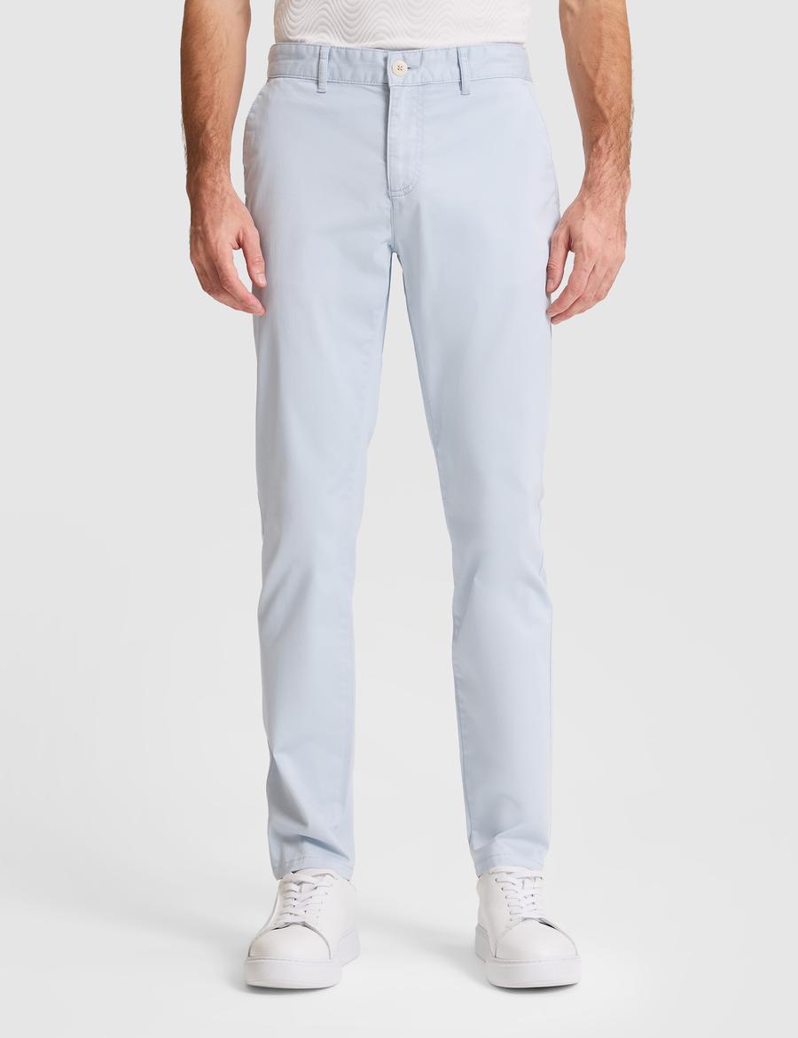 Açık Mavi Slim Fit Basic Kanvas Pantolon