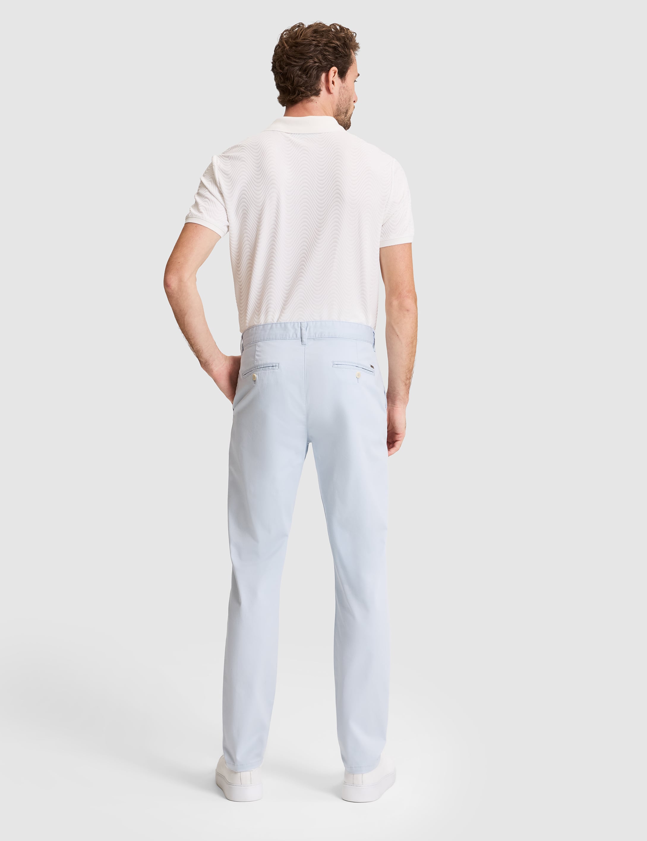 Açık Mavi Slim Fit Basic Kanvas Pantolon - 50305450197