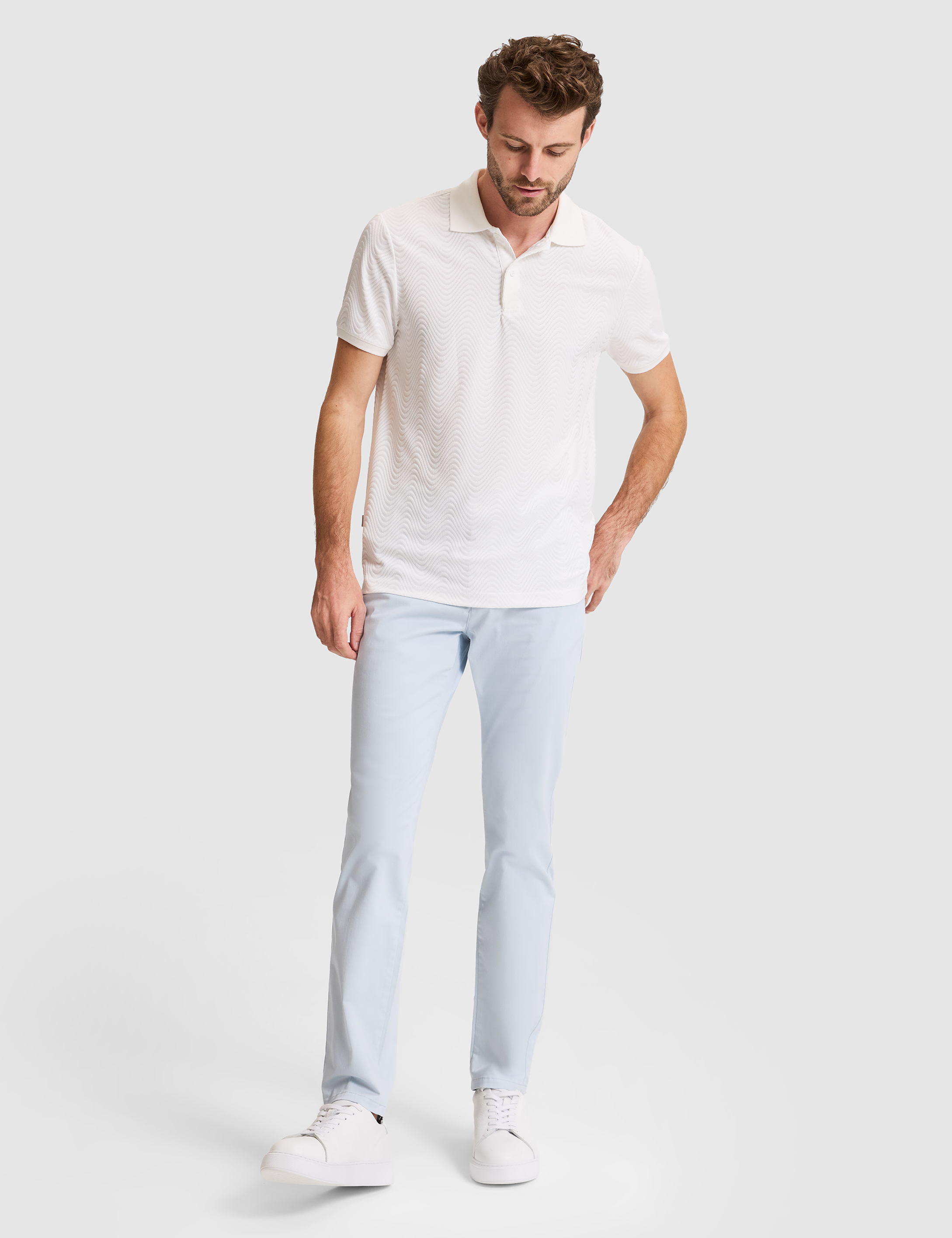 Açık Mavi Slim Fit Basic Kanvas Pantolon - 50305450197