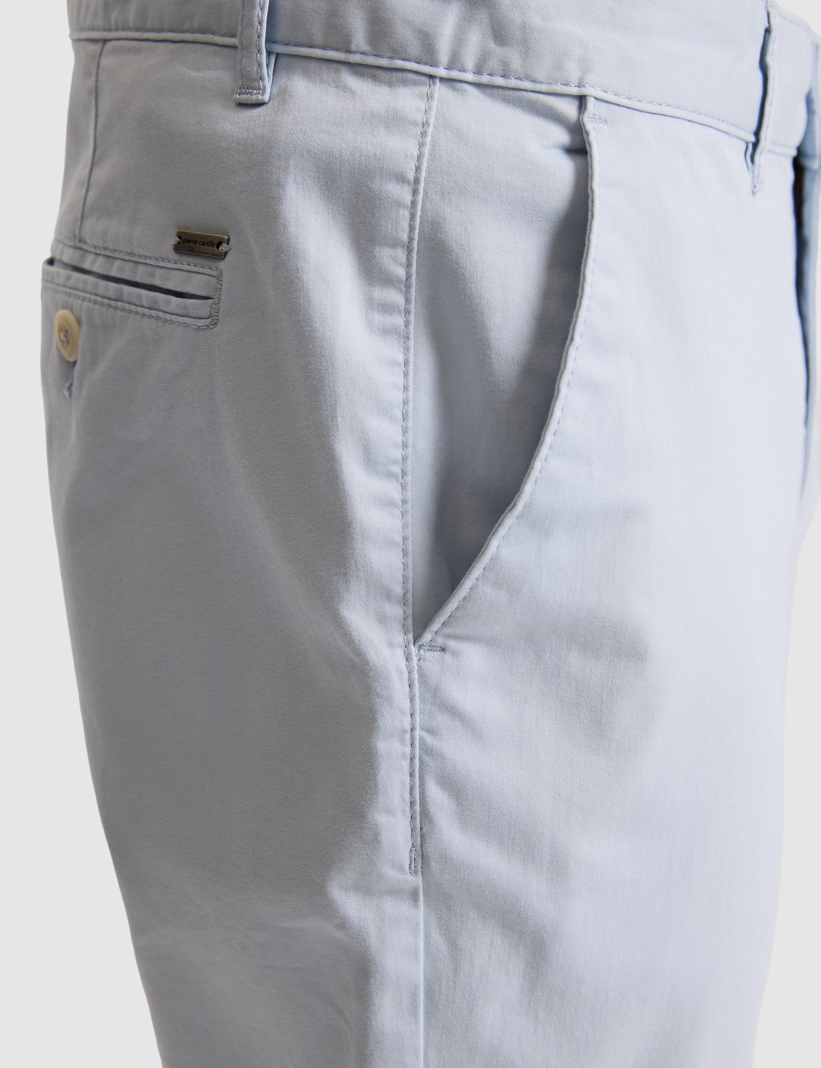 Açık Mavi Slim Fit Basic Kanvas Pantolon