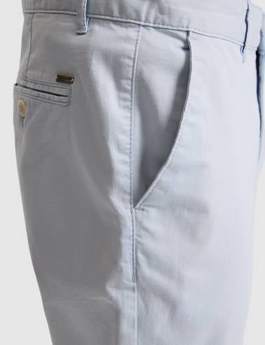 Açık Mavi Slim Fit Basic Kanvas Pantolon