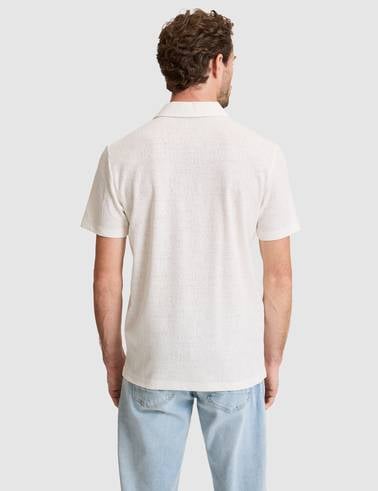 Ekru Slim Fit Polo Yaka Tişört