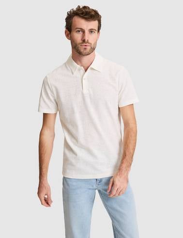 Ekru Slim Fit Polo Yaka Tişört