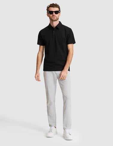 Siyah Slim Fit Polo Yaka Tişört