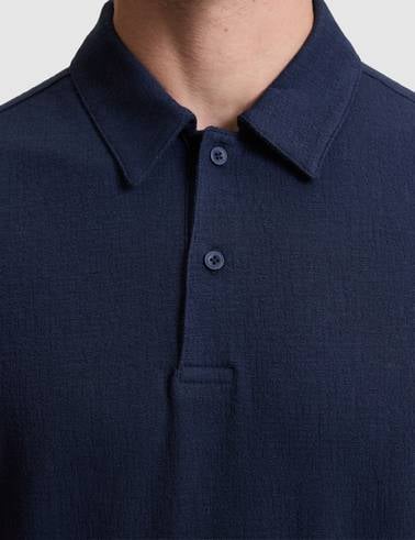 Lacivert Slim Fit Polo Yaka Tişört