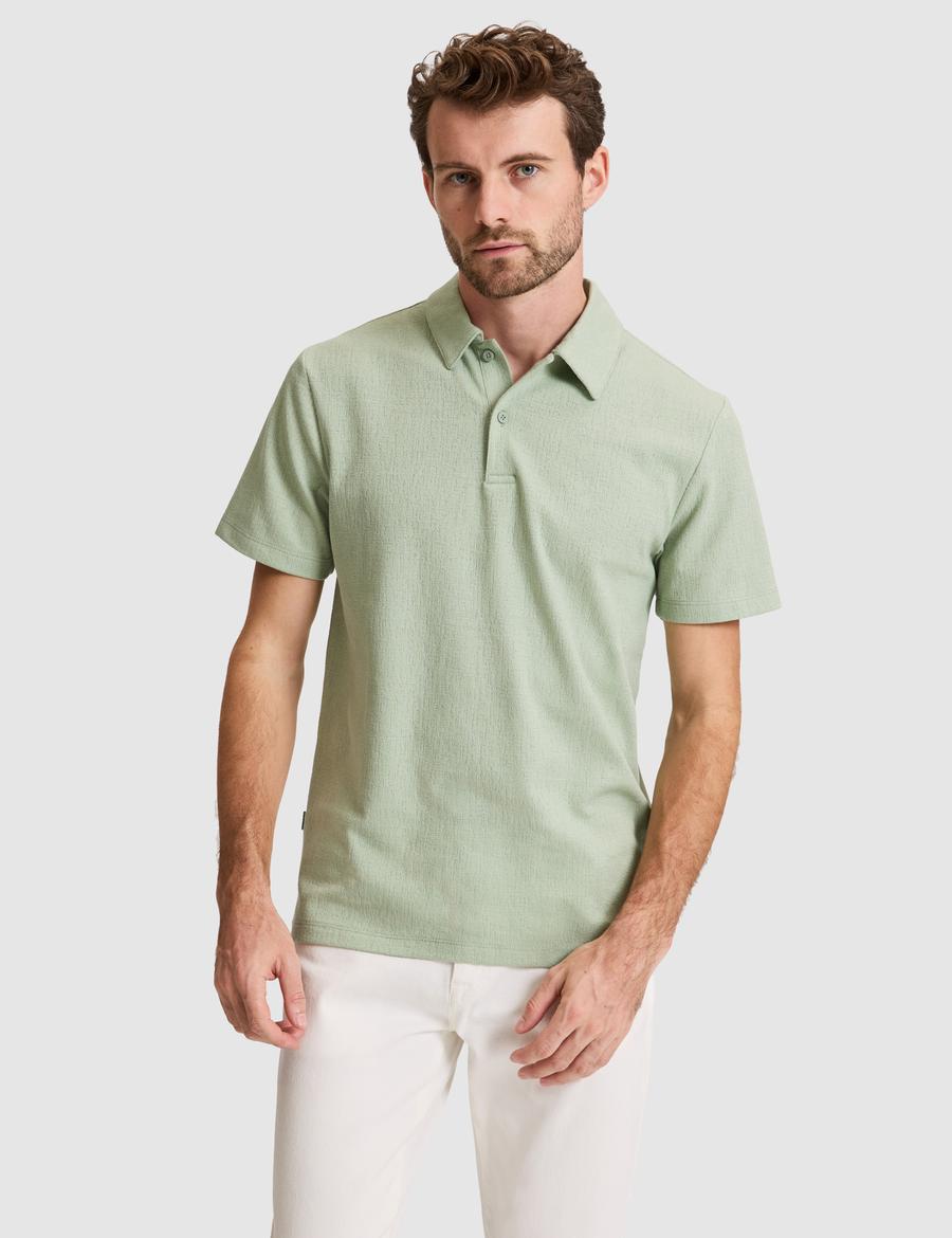 Çağla Yeşili Slim Fit Düğmeli Polo Yaka Tişört