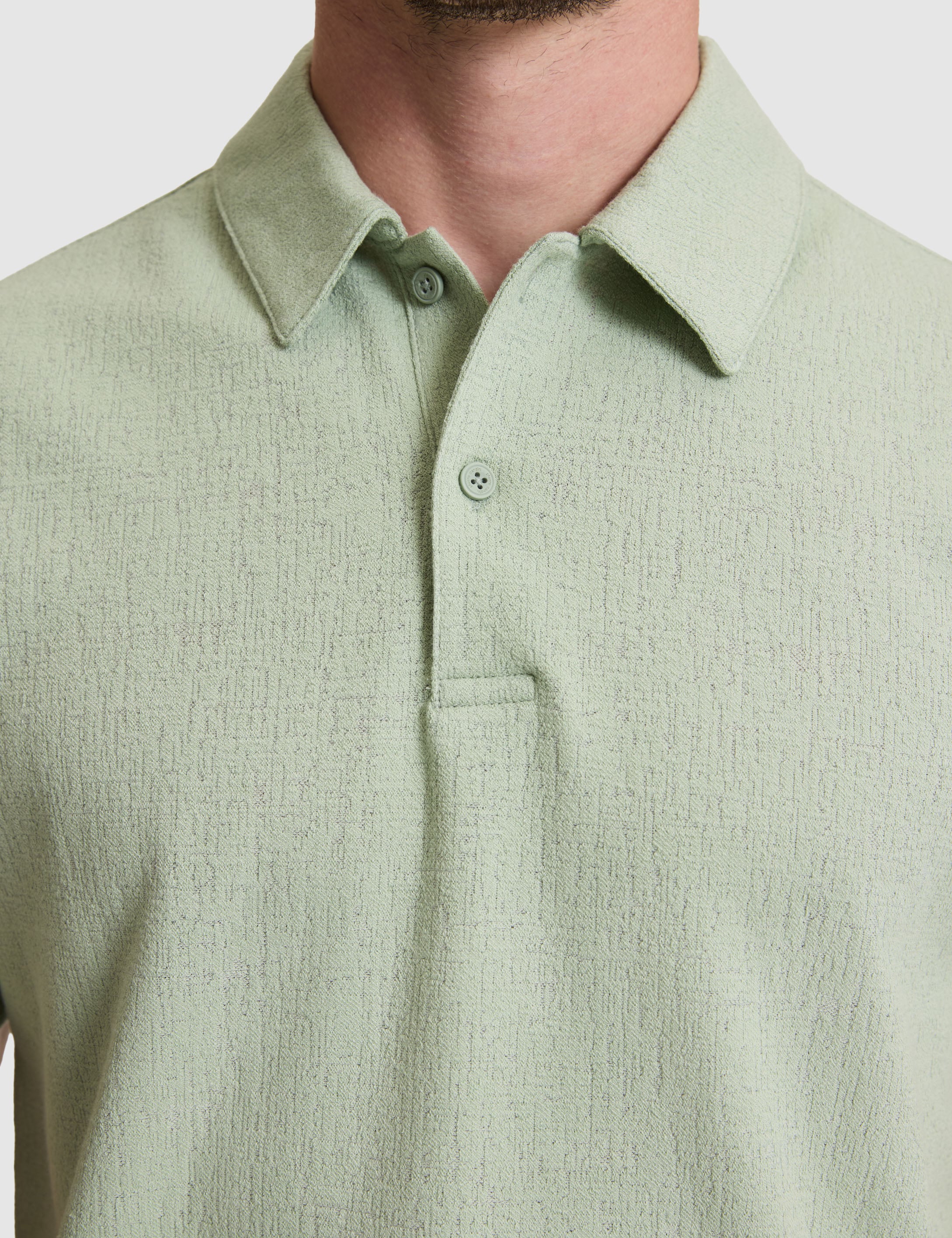 Çağla Yeşili Slim Fit Düğmeli Polo Yaka Tişört - 50307581042