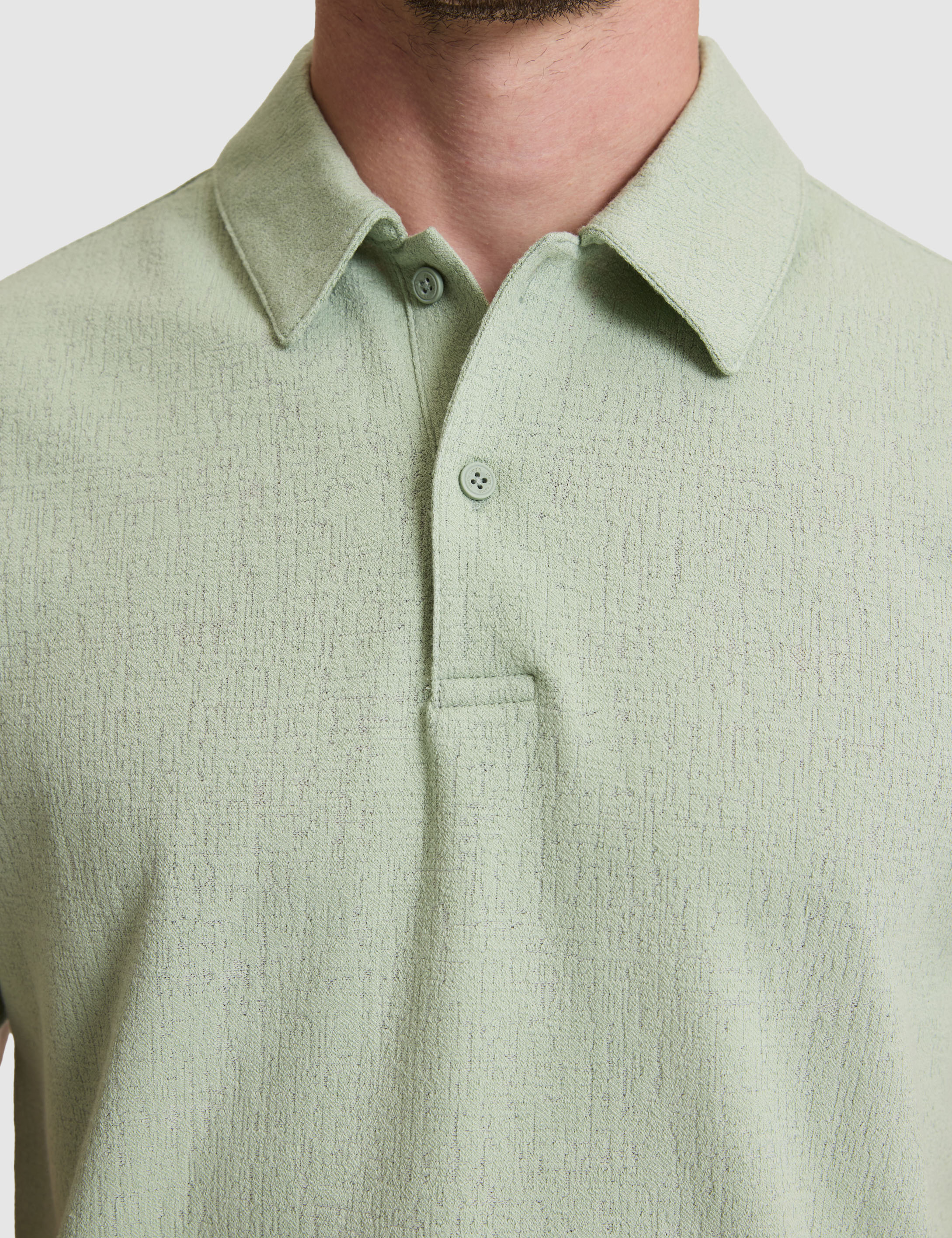 Çağla Yeşili Slim Fit Düğmeli Polo Yaka Tişört - 50307581042