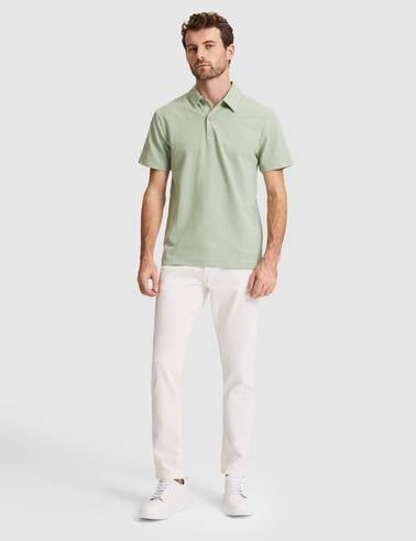 Çağla Yeşili Slim Fit Polo Yaka Tişört