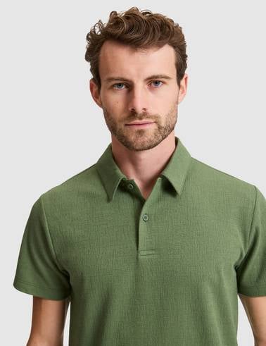 Haki Slim Fit Polo Yaka Tişört