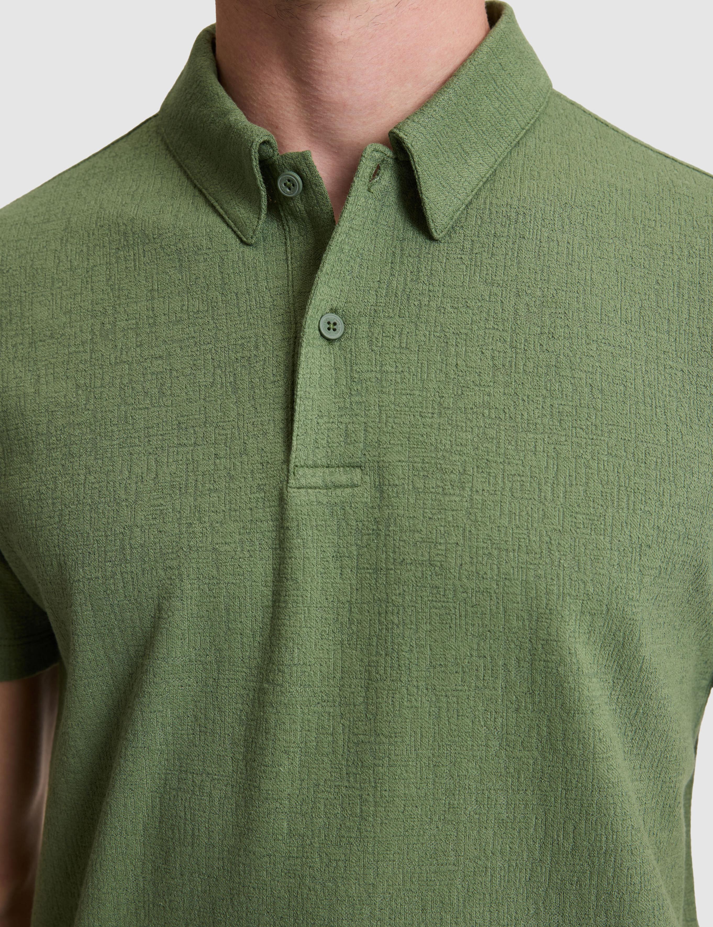 Haki Slim Fit Düğmeli Polo Yaka Tişört