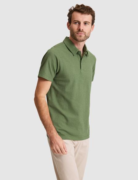 Haki Slim Fit Düğmeli Polo Yaka Tişört - 50307581010