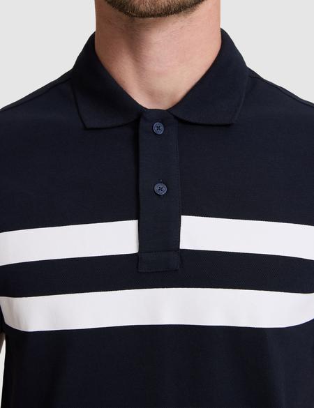 Lacivert Slim Fit %100 Pamuk Düğmeli Polo Yaka Tişört - 50310154001