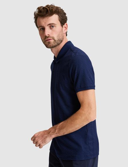 Lacivert Slim Fit Düğmeli Polo Yaka Tişört - 50310233016