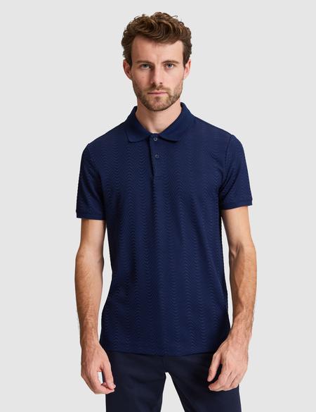 Lacivert Slim Fit Düğmeli Polo Yaka Tişört - 50310233016