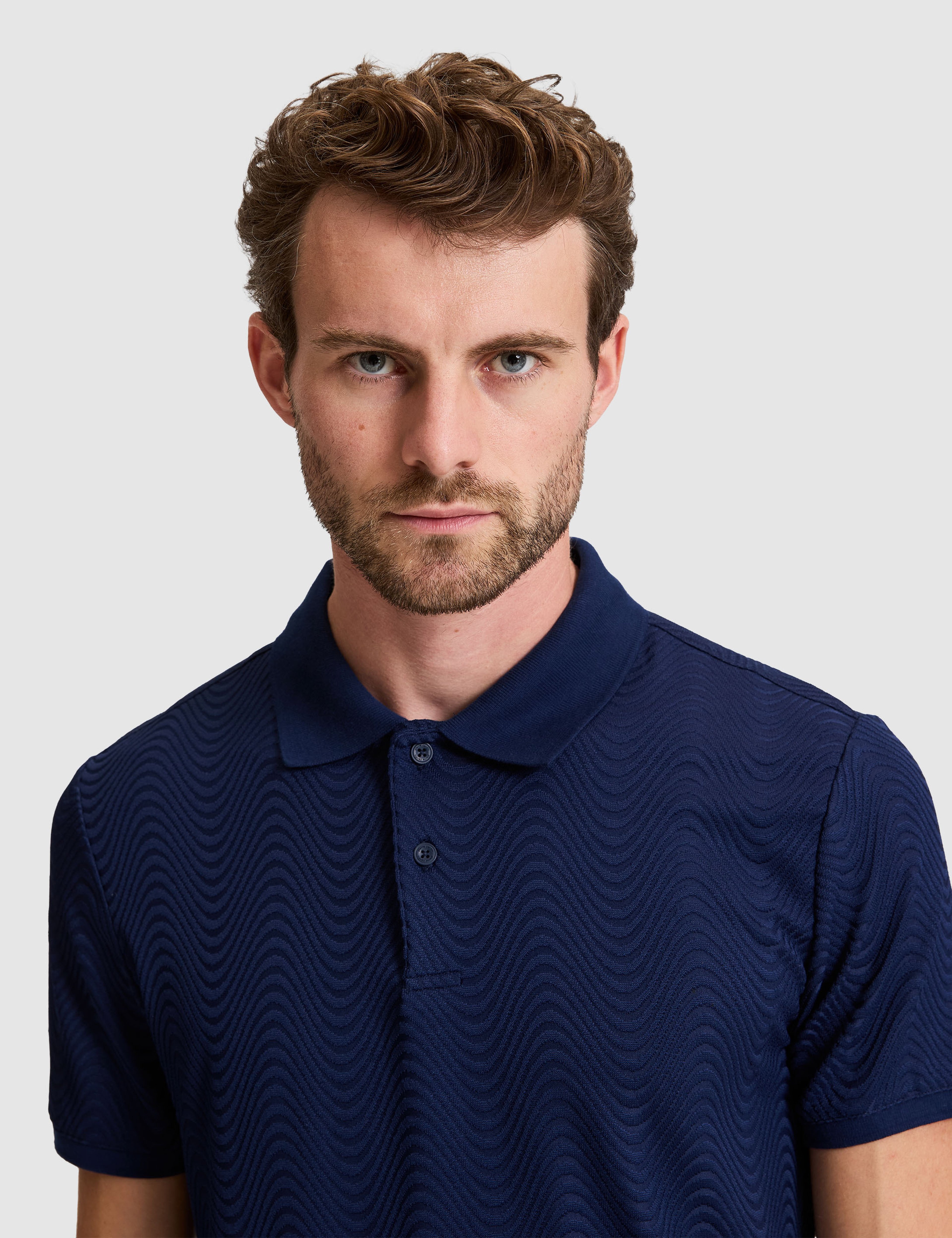 Lacivert Slim Fit Polo Yaka Tişört