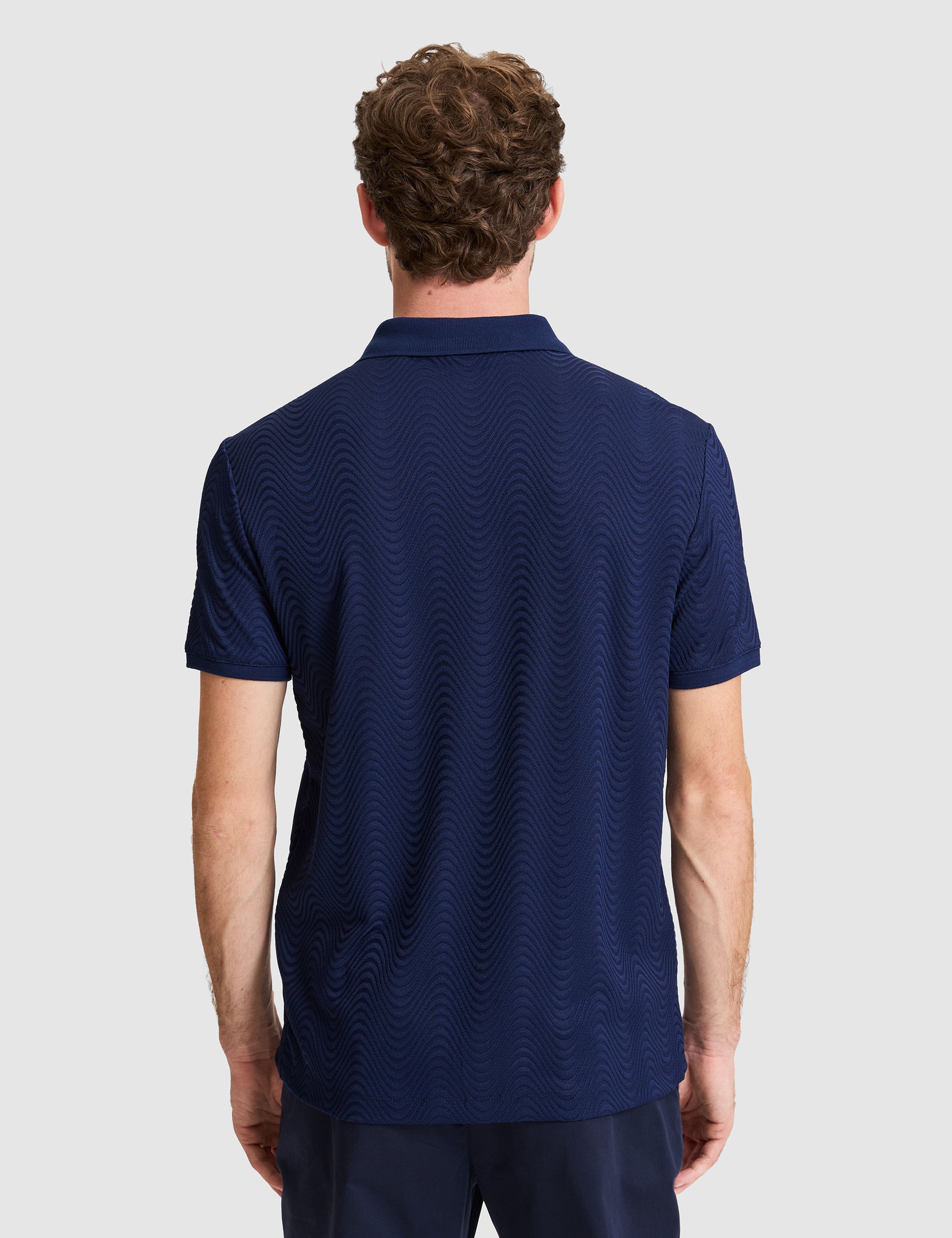 Lacivert Slim Fit Polo Yaka Tişört