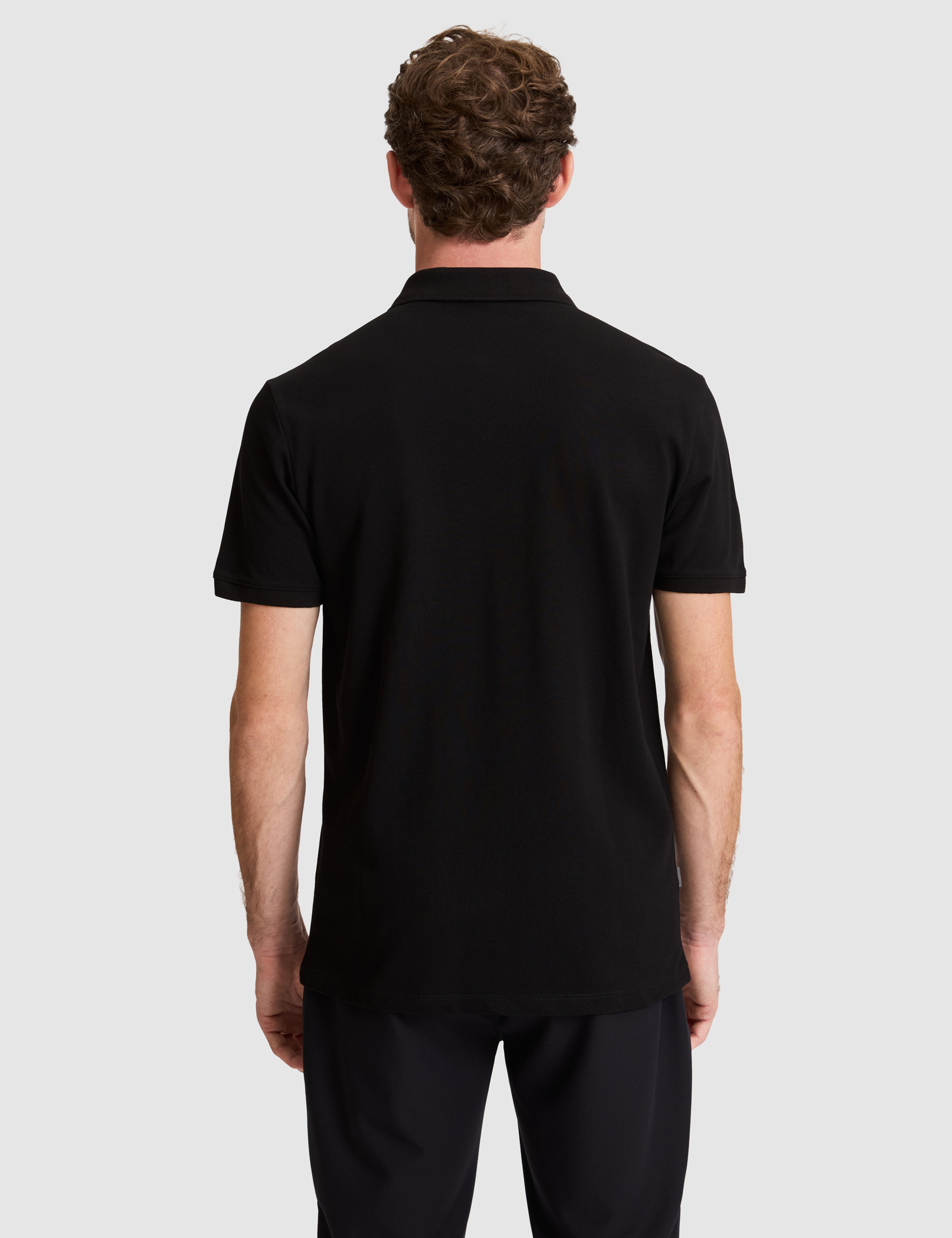 Siyah Slim Fit Tişört - Image 5