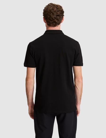 Siyah Slim Fit %100 Pamuk Düğmeli Polo Yaka Tişört - 50310154010