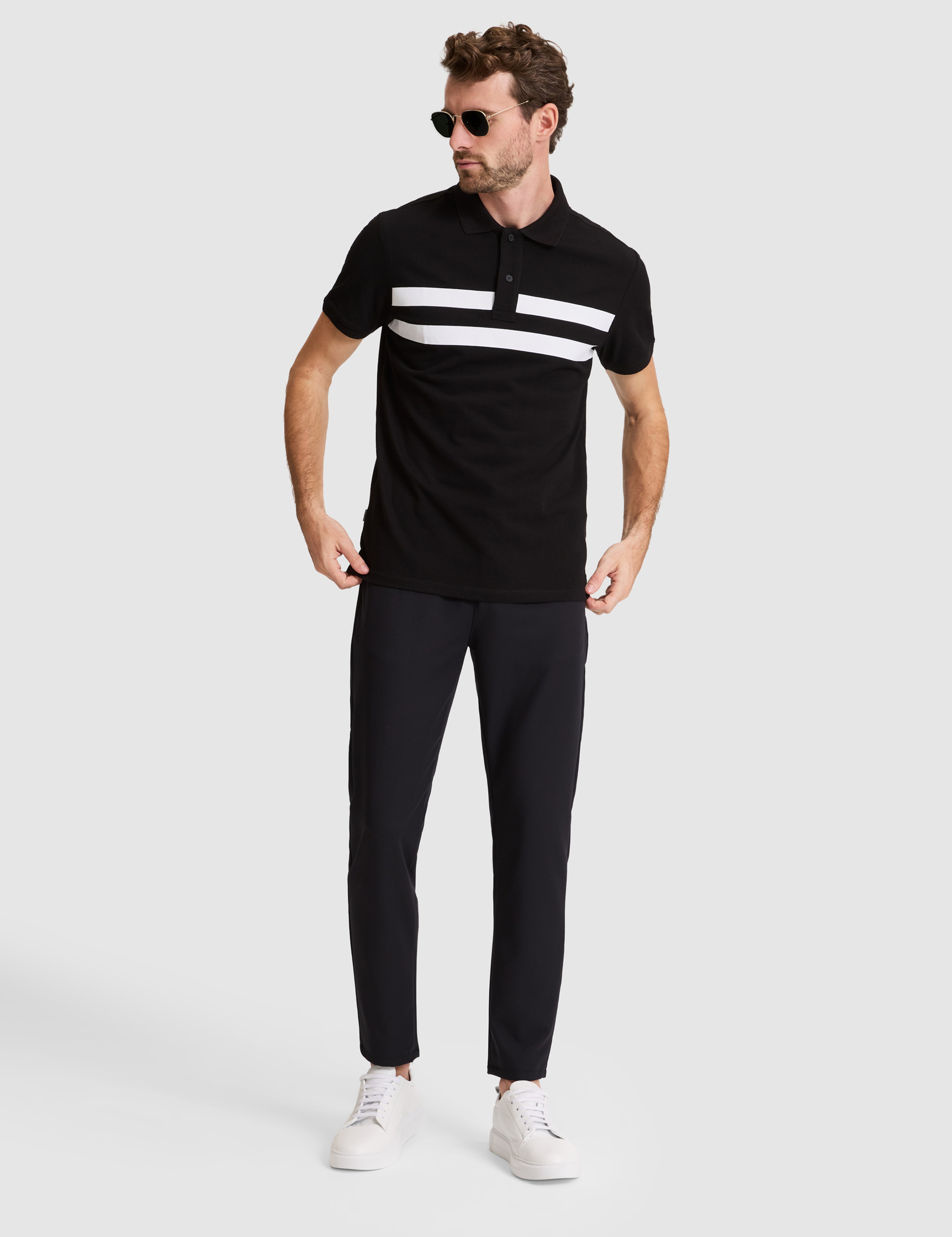Siyah Slim Fit Tişört - Image 4