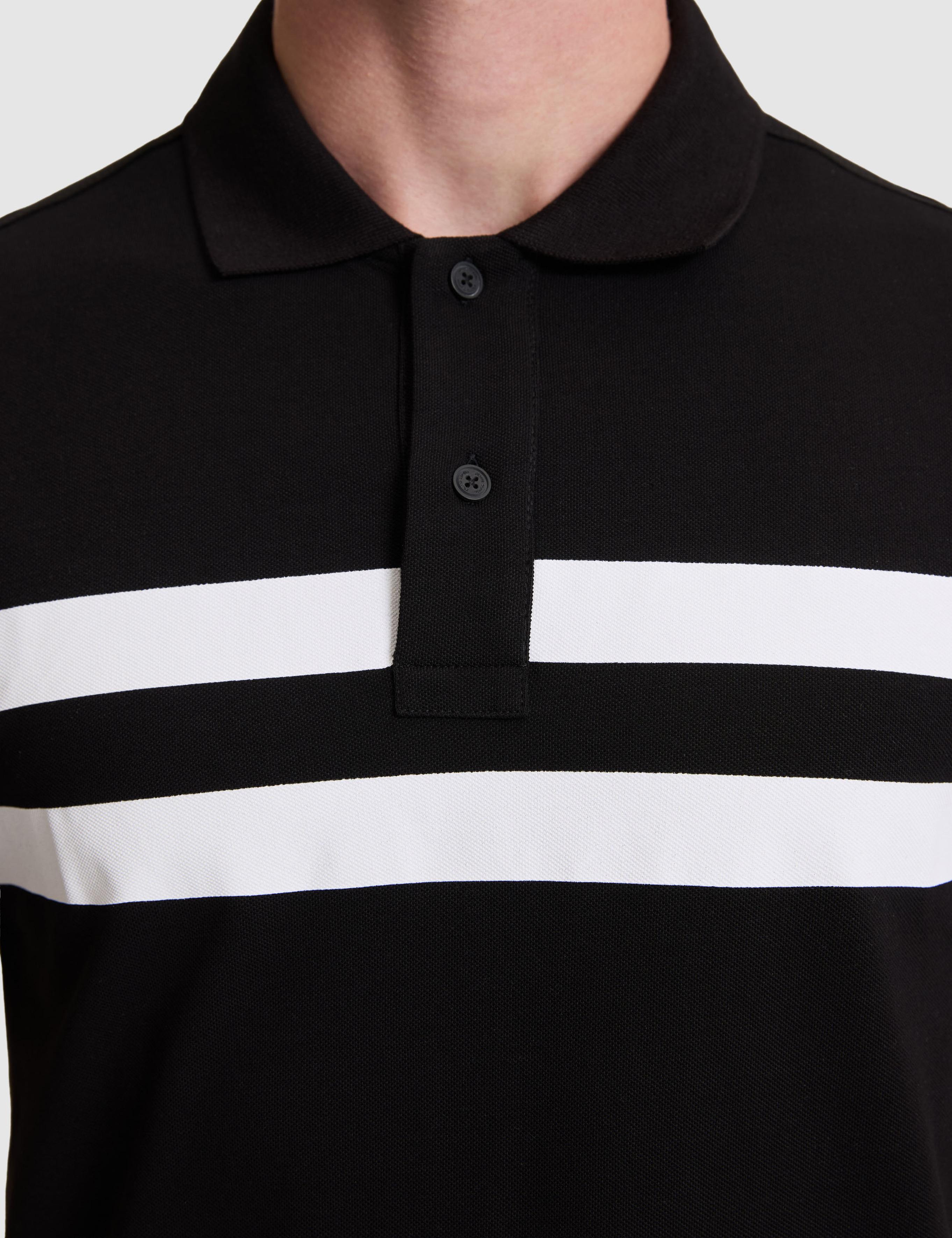 Siyah Slim Fit %100 Pamuk Düğmeli Polo Yaka Tişört