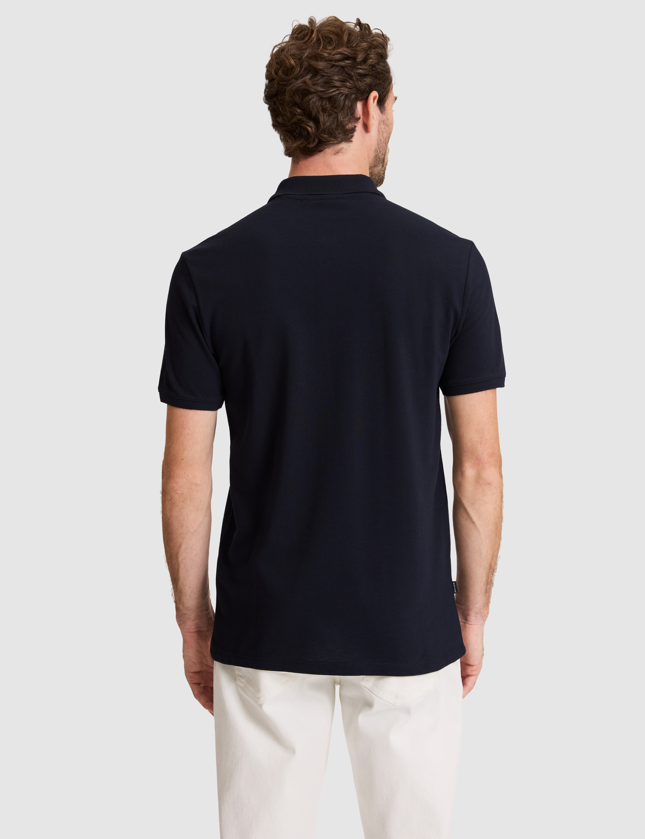 Lacivert Slim Fit %100 Pamuk Düğmeli Polo Yaka Tişört - 50310154001