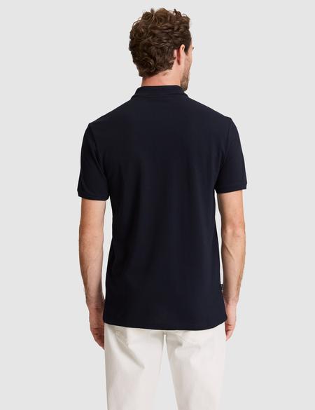 Lacivert Slim Fit %100 Pamuk Düğmeli Polo Yaka Tişört - 50310154001