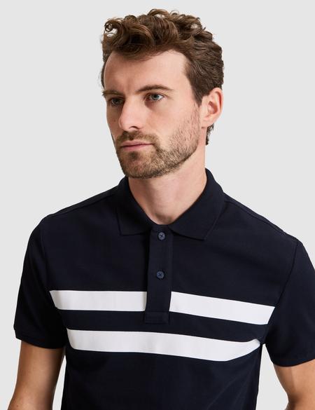 Lacivert Slim Fit %100 Pamuk Düğmeli Polo Yaka Tişört - 50310154001