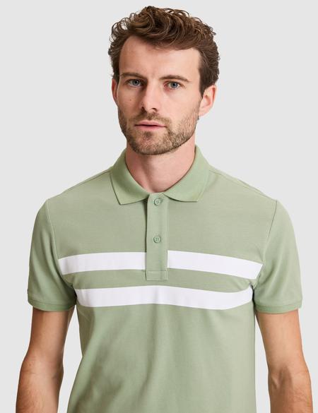 Yeşil Slim Fit %100 Pamuk Düğmeli Polo Yaka Tişört - 50310154026