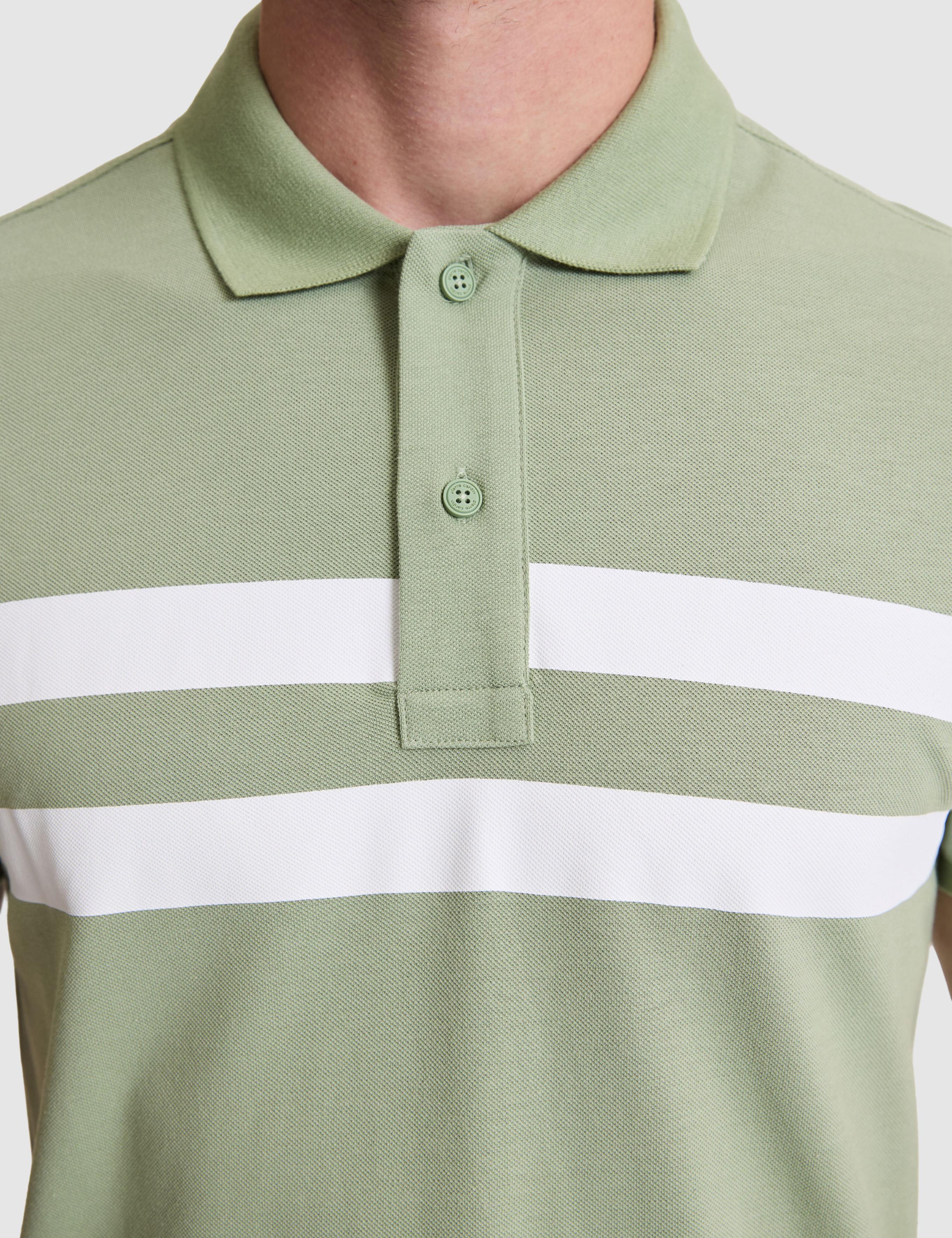 Yeşil Slim Fit %100 Pamuk Düğmeli Polo Yaka Tişört