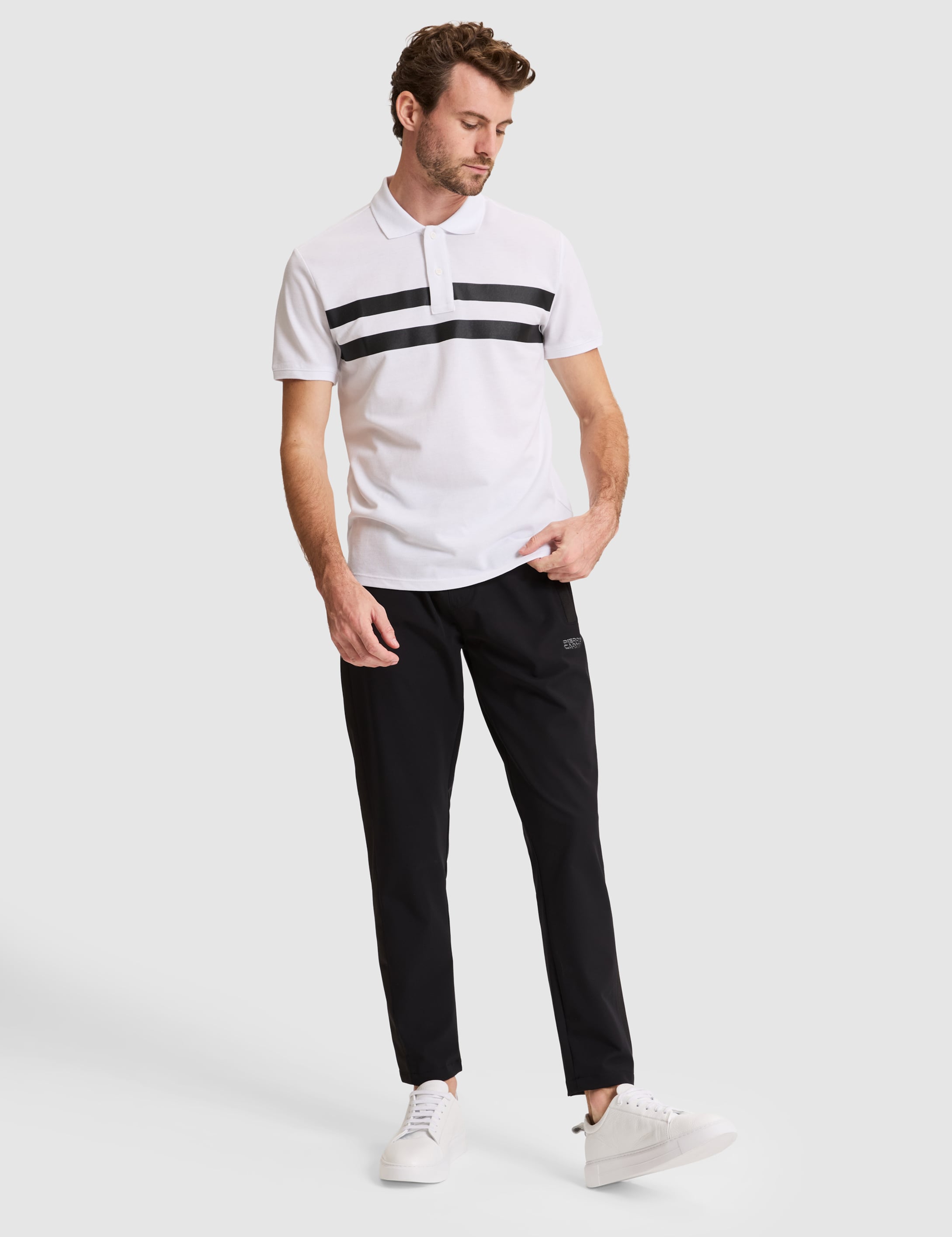 Beyaz Slim Fit %100 Pamuk Düğmeli Polo Yaka Tişört - 50310154028