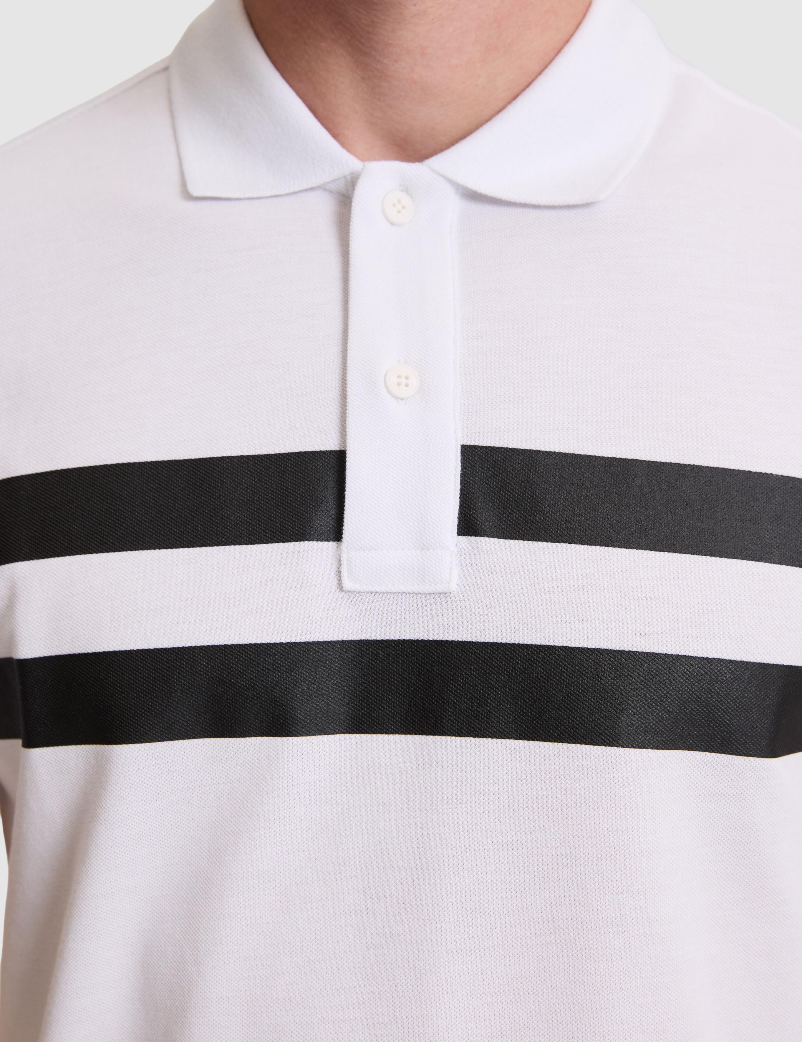 Beyaz Slim Fit %100 Pamuk Düğmeli Polo Yaka Tişört