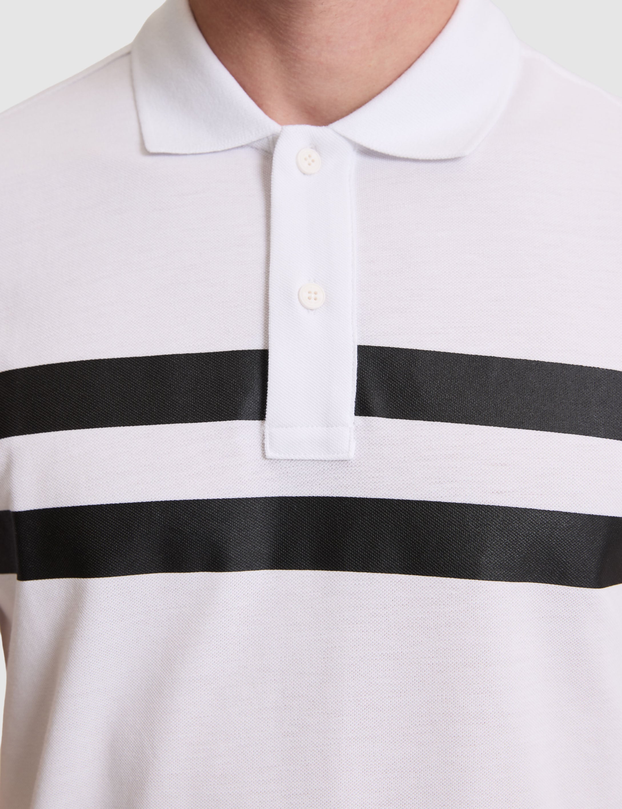 Beyaz Slim Fit %100 Pamuk Düğmeli Polo Yaka Tişört - 50310154028