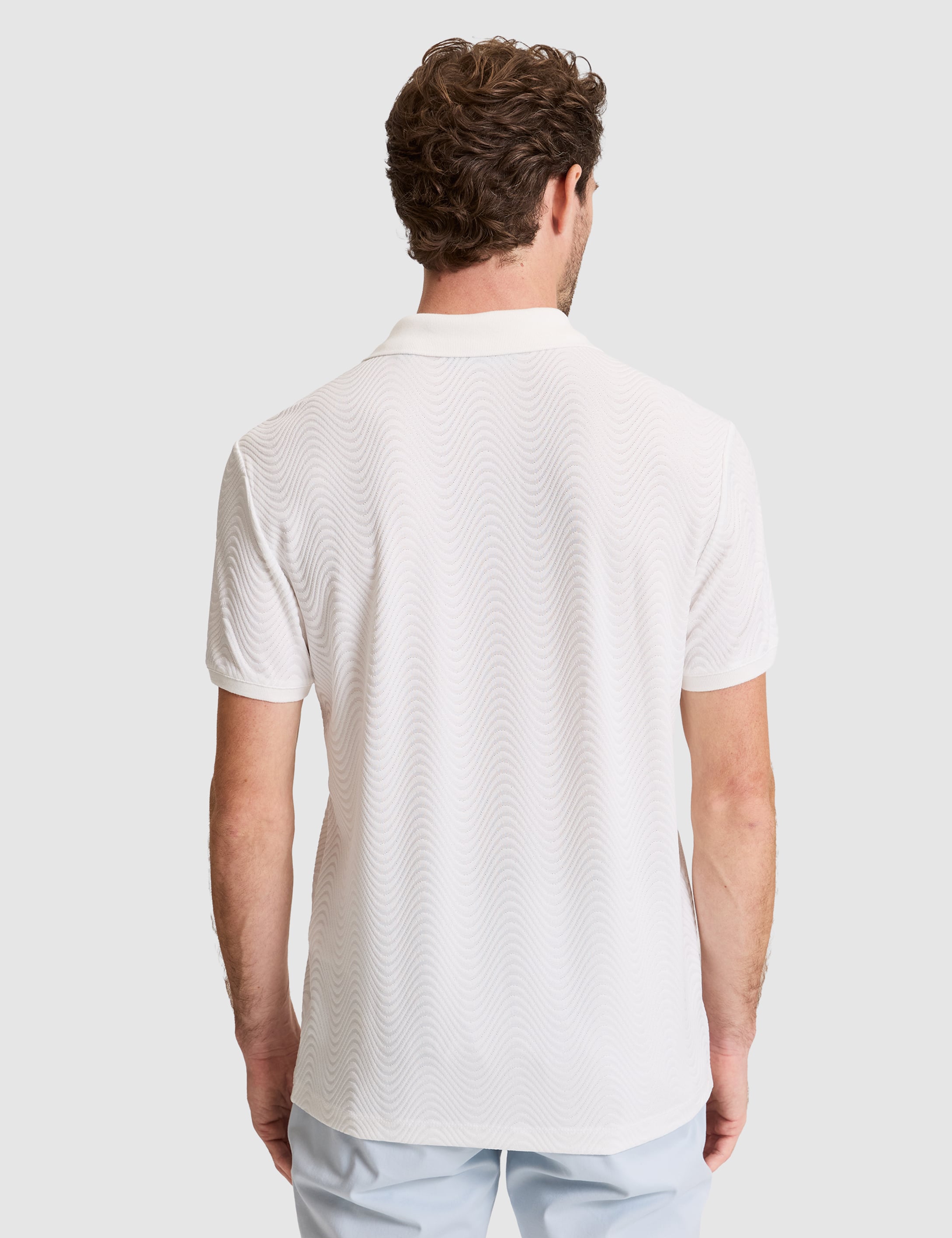 Beyaz Slim Fit Düğmeli Polo Yaka Tişört - 50310233001