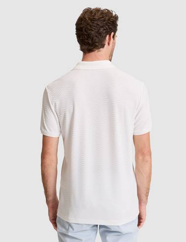 Beyaz Slim Fit Polo Yaka Tişört
