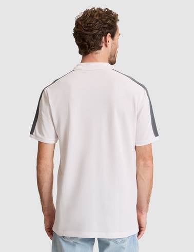 Koyu Gri Kol Detaylı Slim Fit %100 Pamuk Apaş Yaka Tişört
