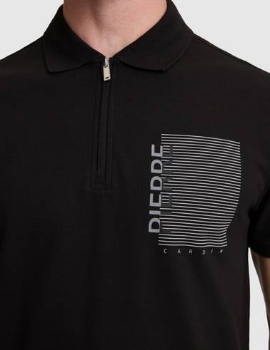 Siyah Slim Fit Polo Yaka Tişört