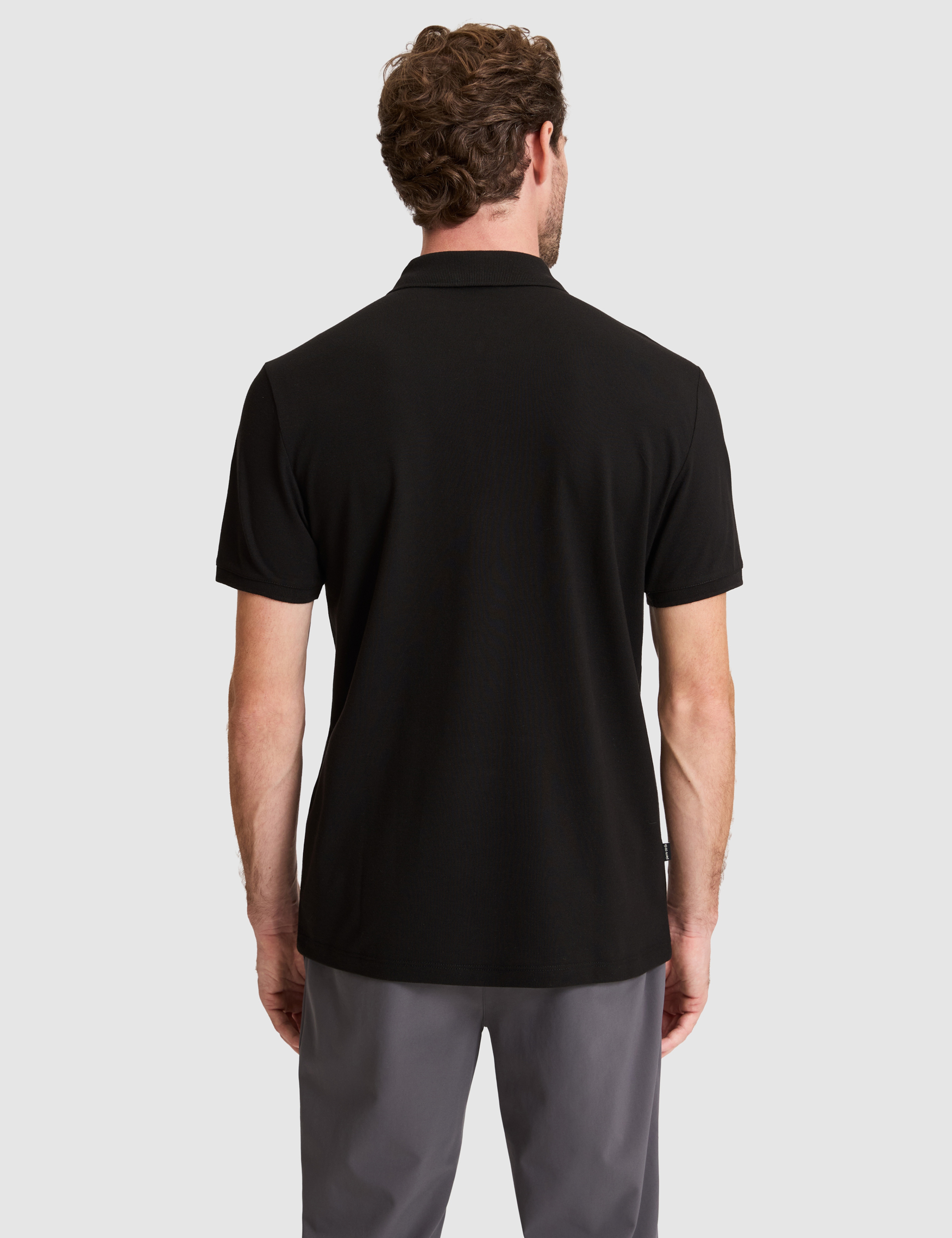 Siyah Slim Fit Polo Yaka Tişört