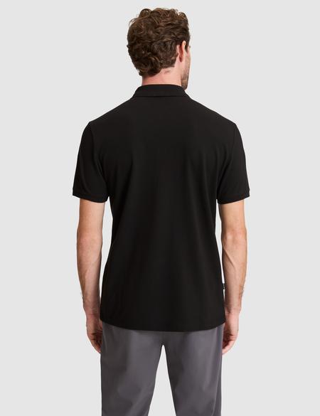 Siyah Slim Fit %100 Pamuk Fermuarlı Polo Yaka Tişört - 50307929023