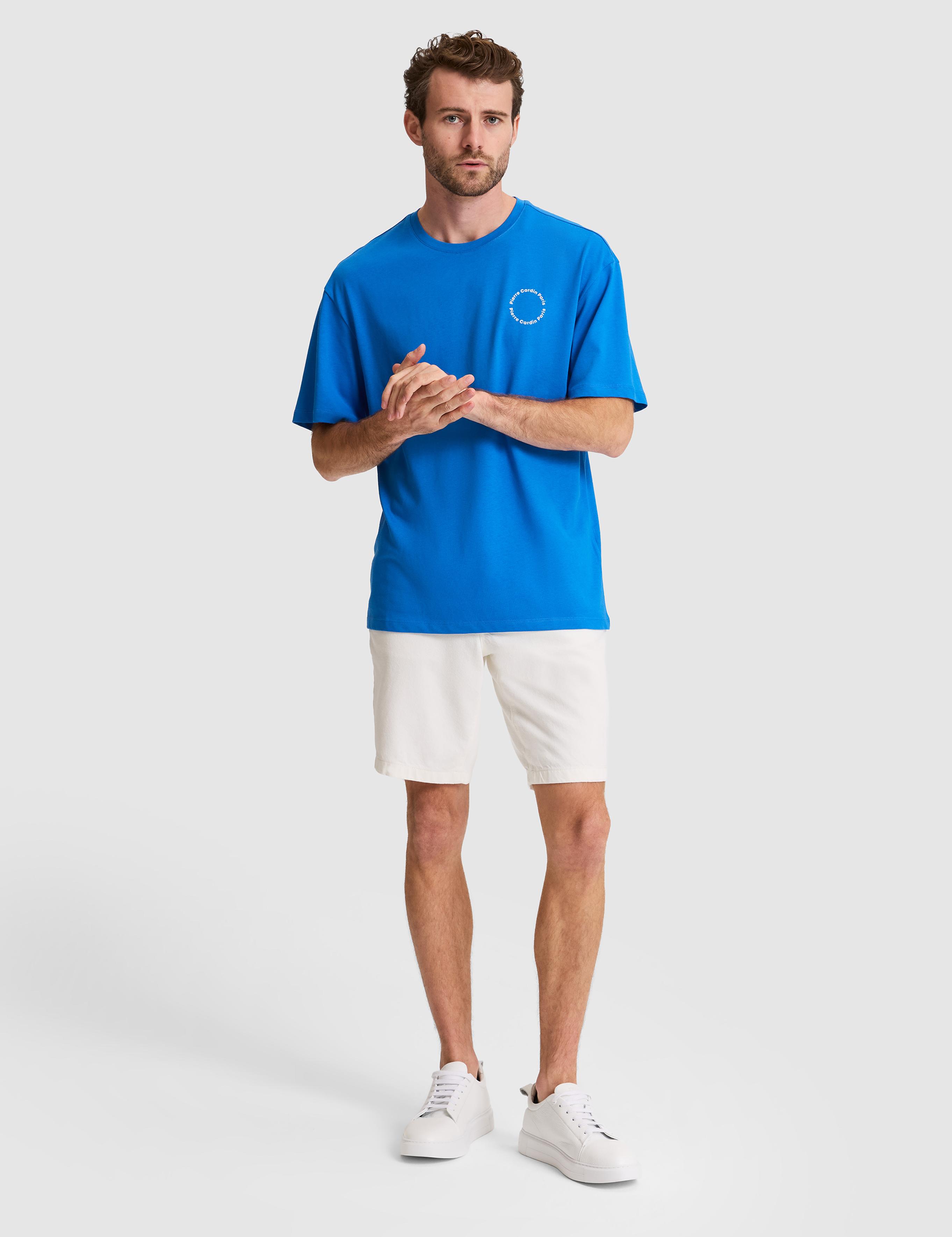 İndigo Comfort Fit Bisiklet Yaka Tişört