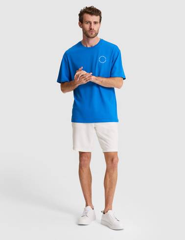 İndigo Comfort Fit Bisiklet Yaka Tişört