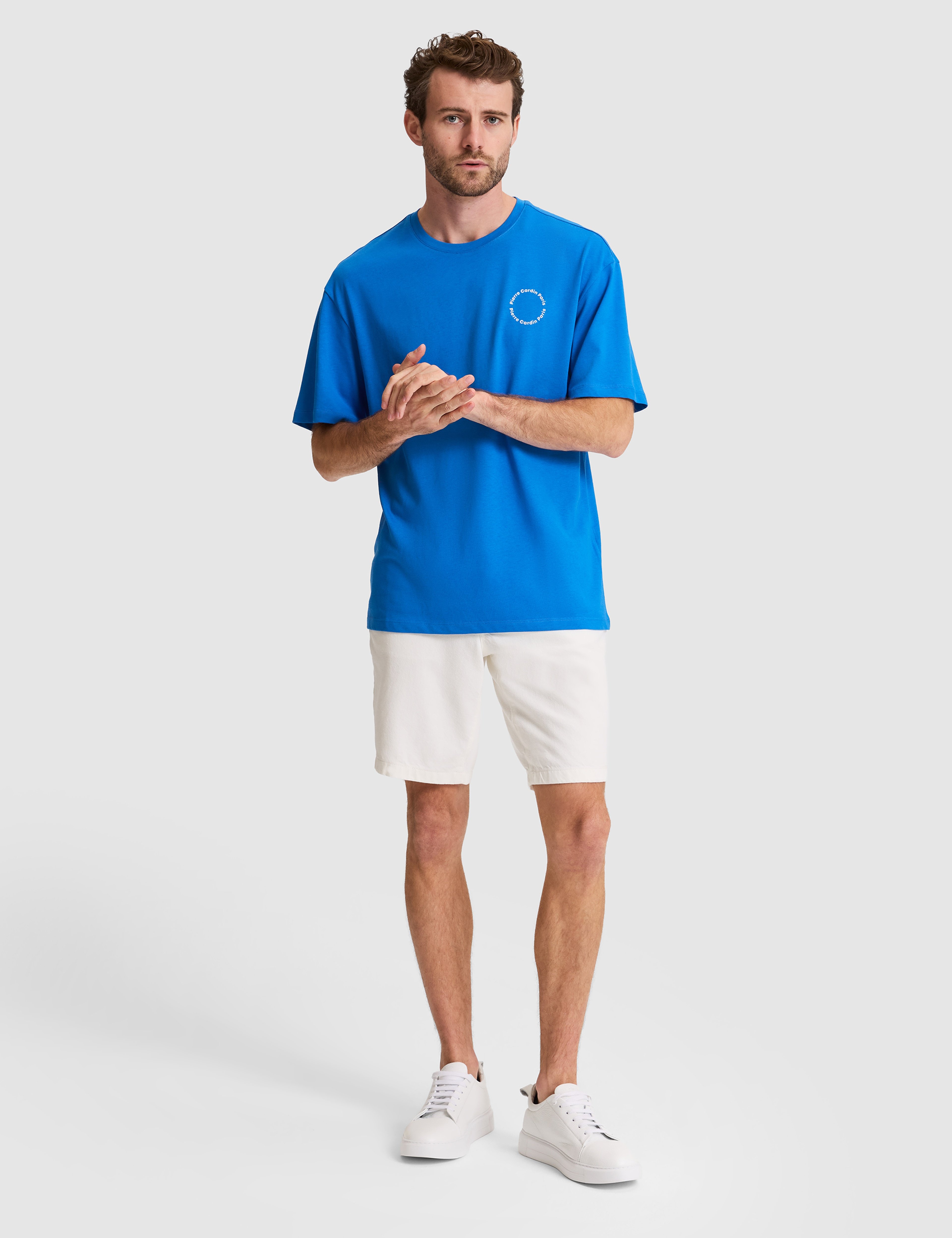 İndigo Comfort Fit Bisiklet Yaka Tişört