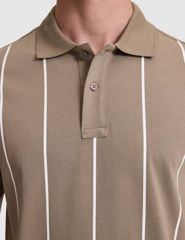 Koyu Vizon Regular Fit Polo Yaka Tişört