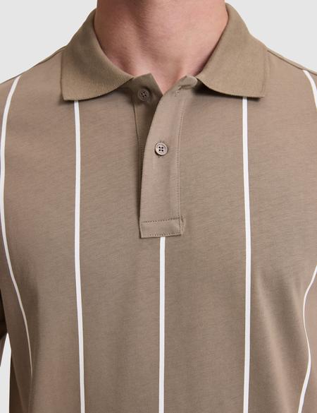 Koyu Vizon Regular Fit %100 Pamuk Düğmeli Polo Yaka Tişört - 50310158014