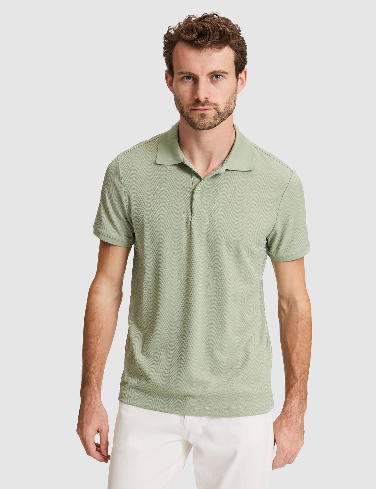 Çağla Slim Fit Düğmeli Polo Yaka Tişört