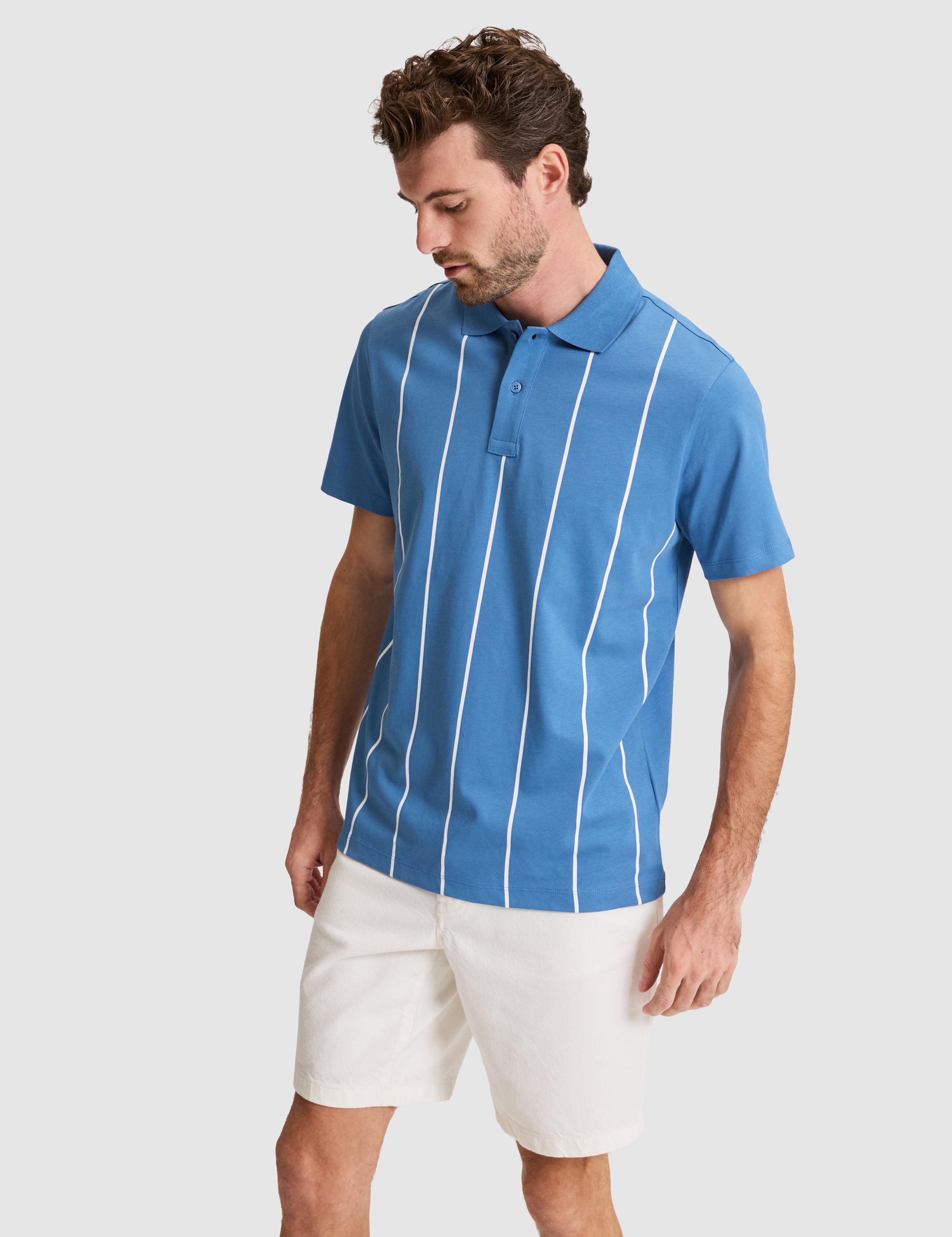 Mavi Regular Fit %100 Pamuk Düğmeli Polo Yaka Tişört