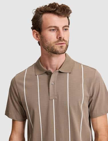 Koyu Vizon Regular Fit Polo Yaka Tişört