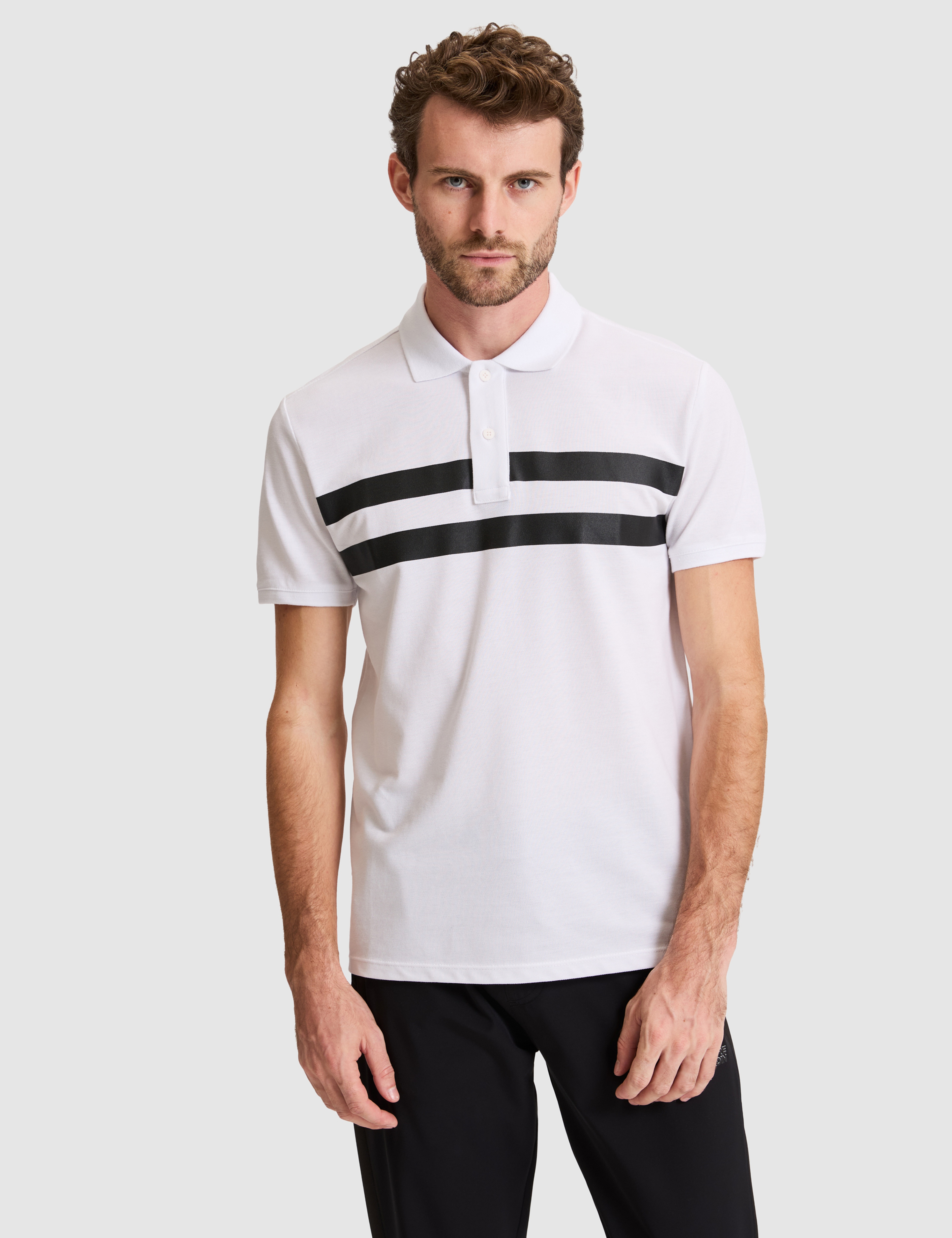 Beyaz Slim Fit Tişört - Image 1