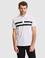 Beyaz Slim Fit %100 Pamuk Düğmeli Polo Yaka Tişört
