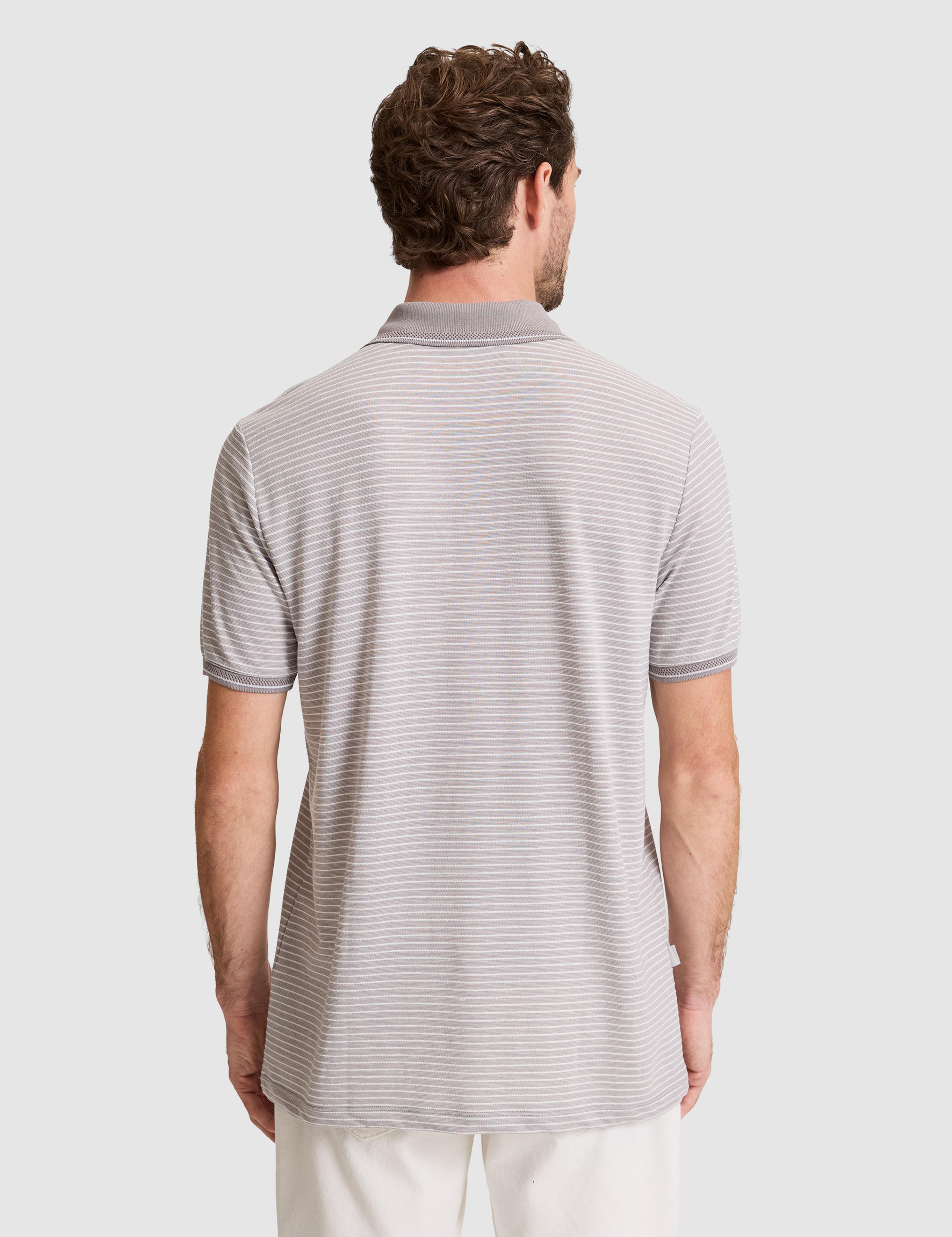 Gri Regular Fit Düğmeli Polo Yaka Tişört